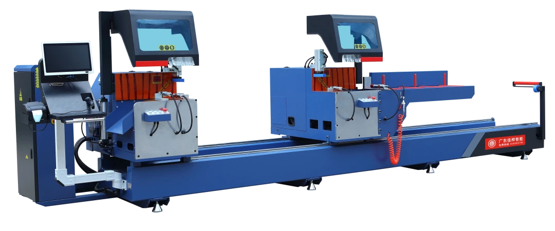 Automatic 45-degree Double Head Aluminum Cutting CNC Machine (Inward)-JH-SJM-550-4500