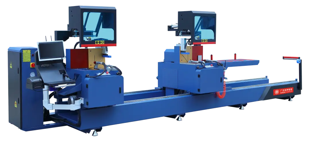 Automatic Double Head CNC Aluminium Cutting Machine (Inward)-JH-SZN-550-4500-1080