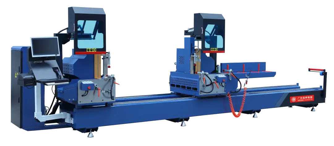 Automatic Double Head CNC Aluminium Cutting Machine (Outward)-JH-SZNW-550-4500